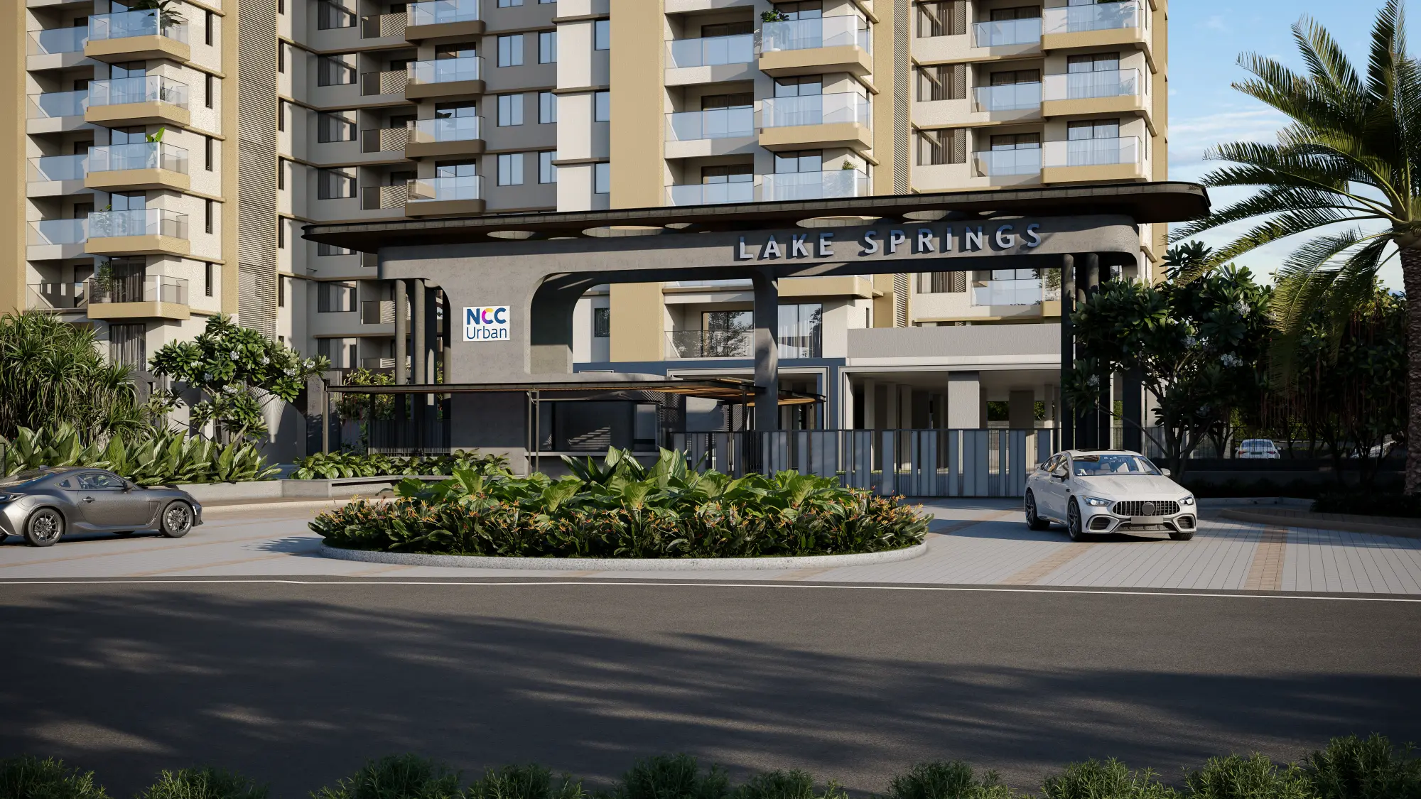Grand entrance gate — NCC Urban Lake Springs